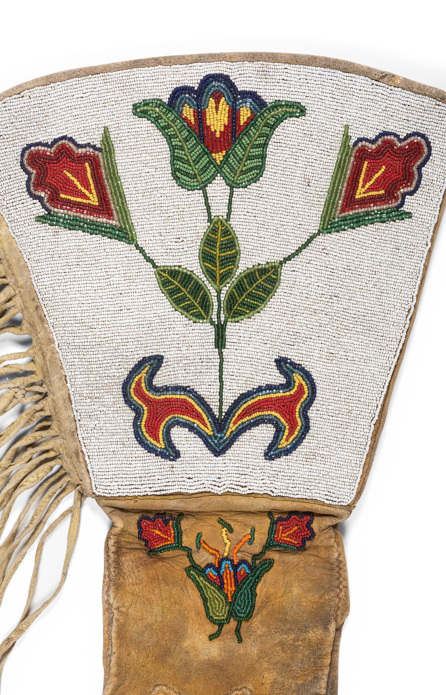 Plateau Beaded Hide Gauntlets