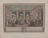 A 19th Century French Hand-colored Engraving 12 x 16 1/4 inches. — After St. Aubin