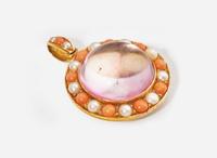 A Collection of Yellow Gold and Coral Jewelry