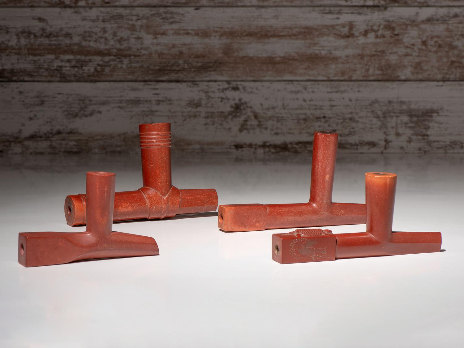Collection of Plains and Great Lakes Catlinite Pipe Bowls