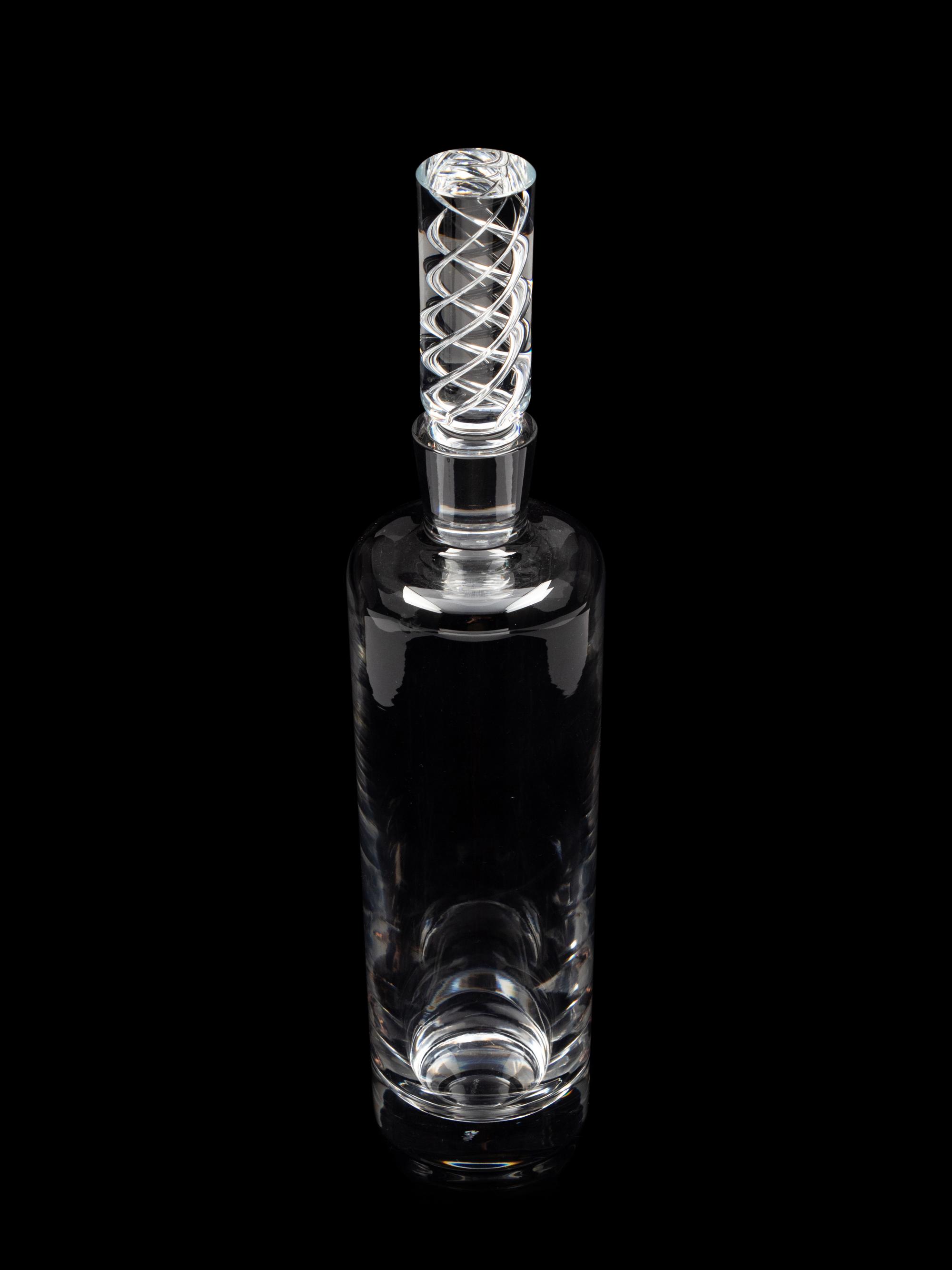 A Group of Three Glass Decanters
