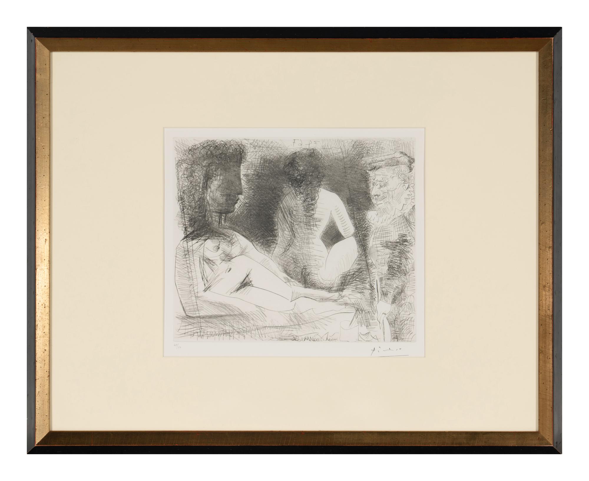 Peintre avec deux modèles, 1967; published 1981