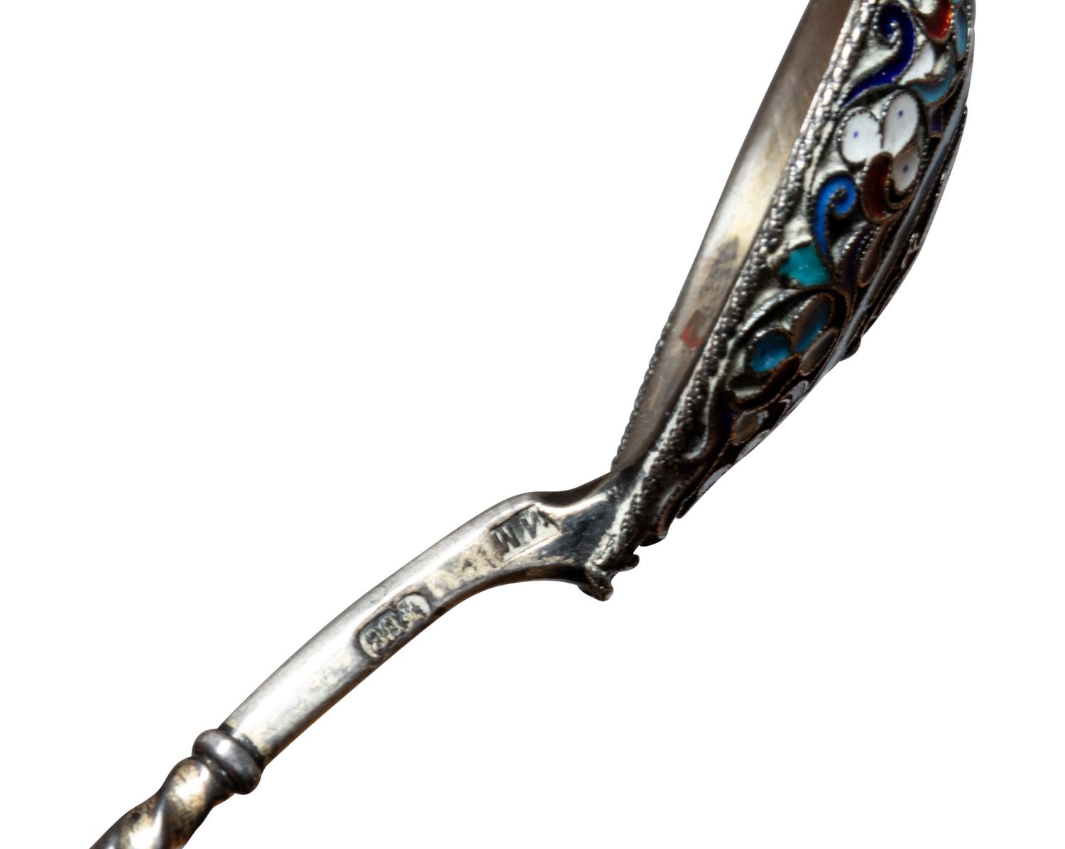 A Group of Six Russian Silver Spoons