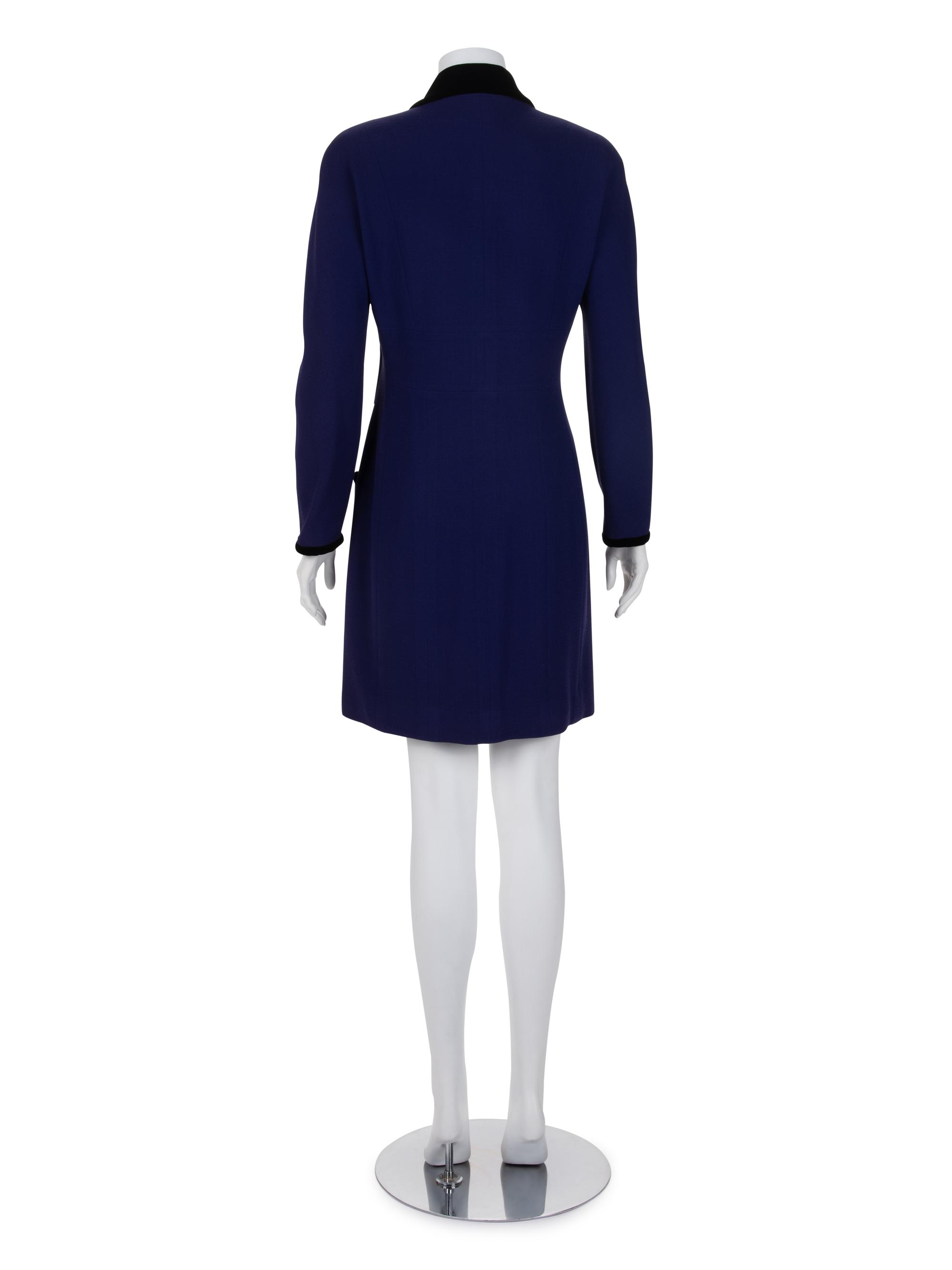 Chanel Wool and Velvet Jacket, 1980-90s