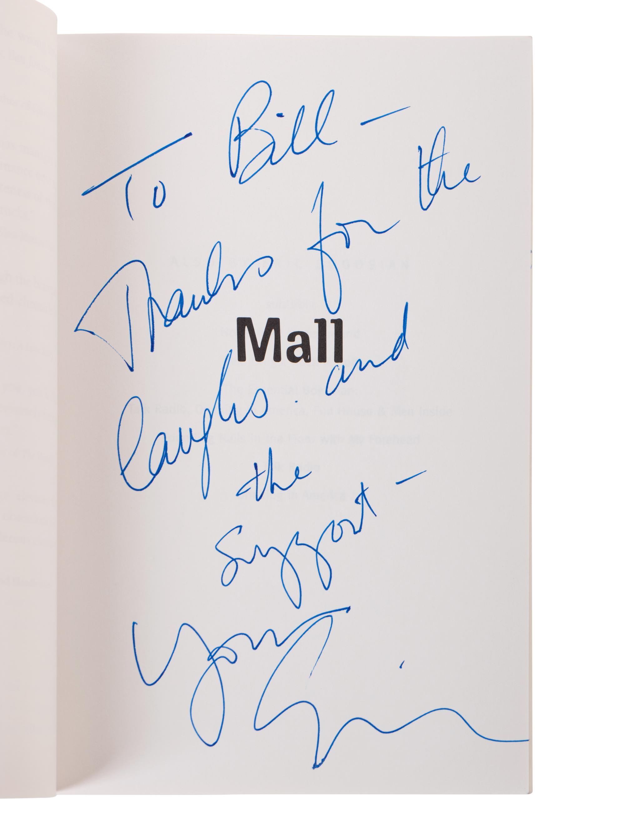 (Books) A group of 8 autographed books by writers, authors, and directors, comprising: