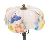 A Pairpoint Puffy Boudoir Lamp on Bronze Base