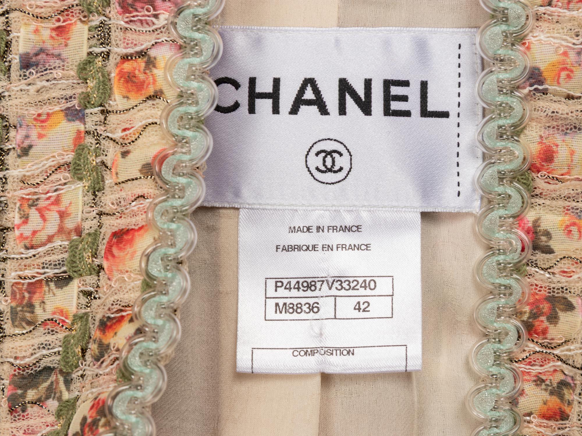 Chanel, Floral Fantasy Tweed Jacket