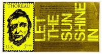 the stamp of thoreau (from heroes and sheroes) , 1969