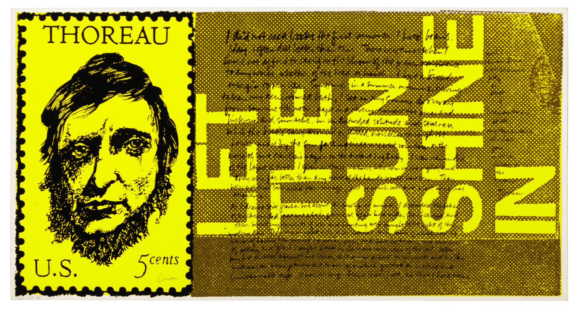 the stamp of thoreau (from heroes and sheroes) , 1969