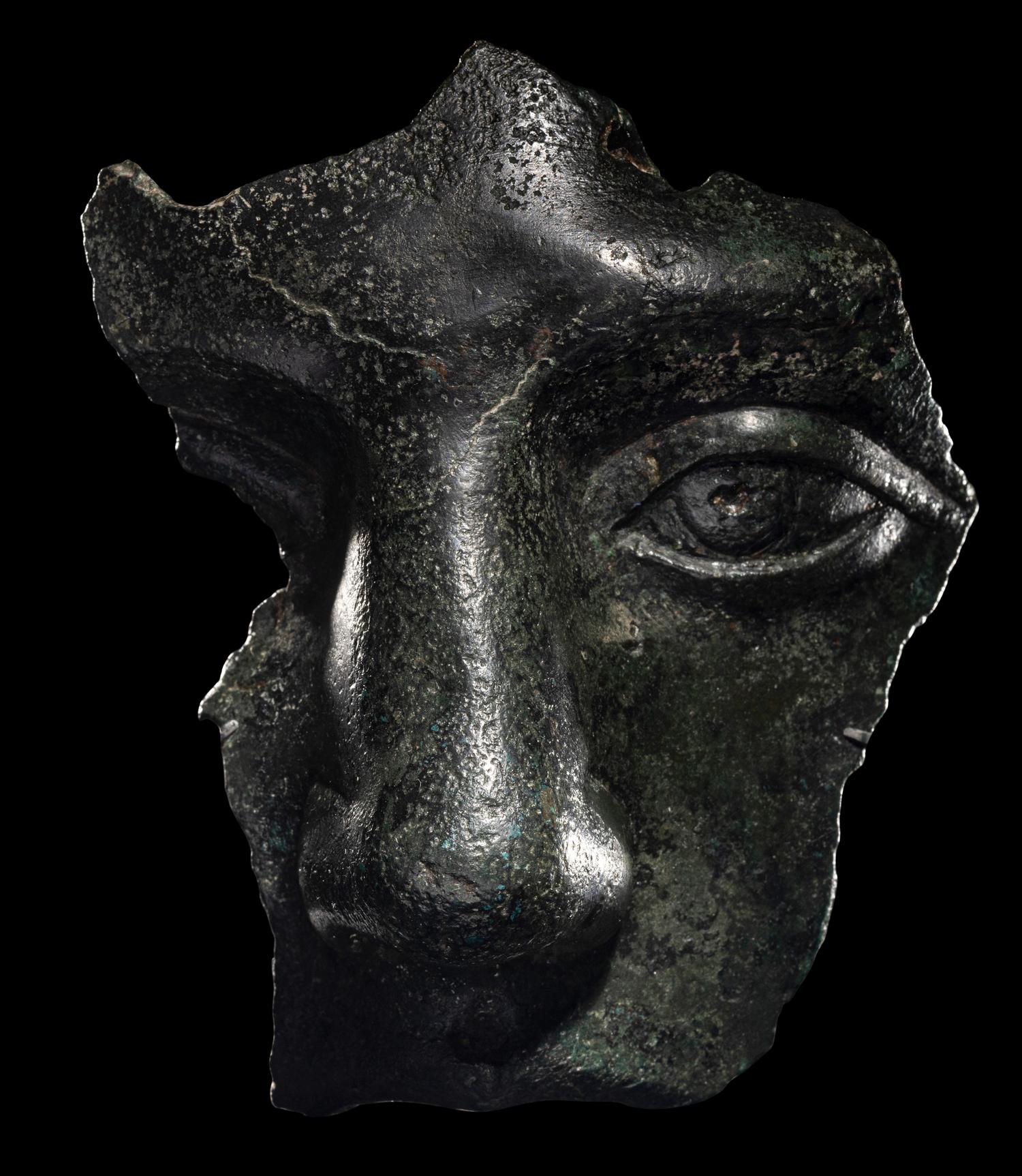 A Roman Bronze Fragmentary Face
