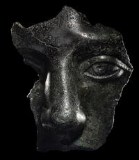 A Roman Bronze Fragmentary Face