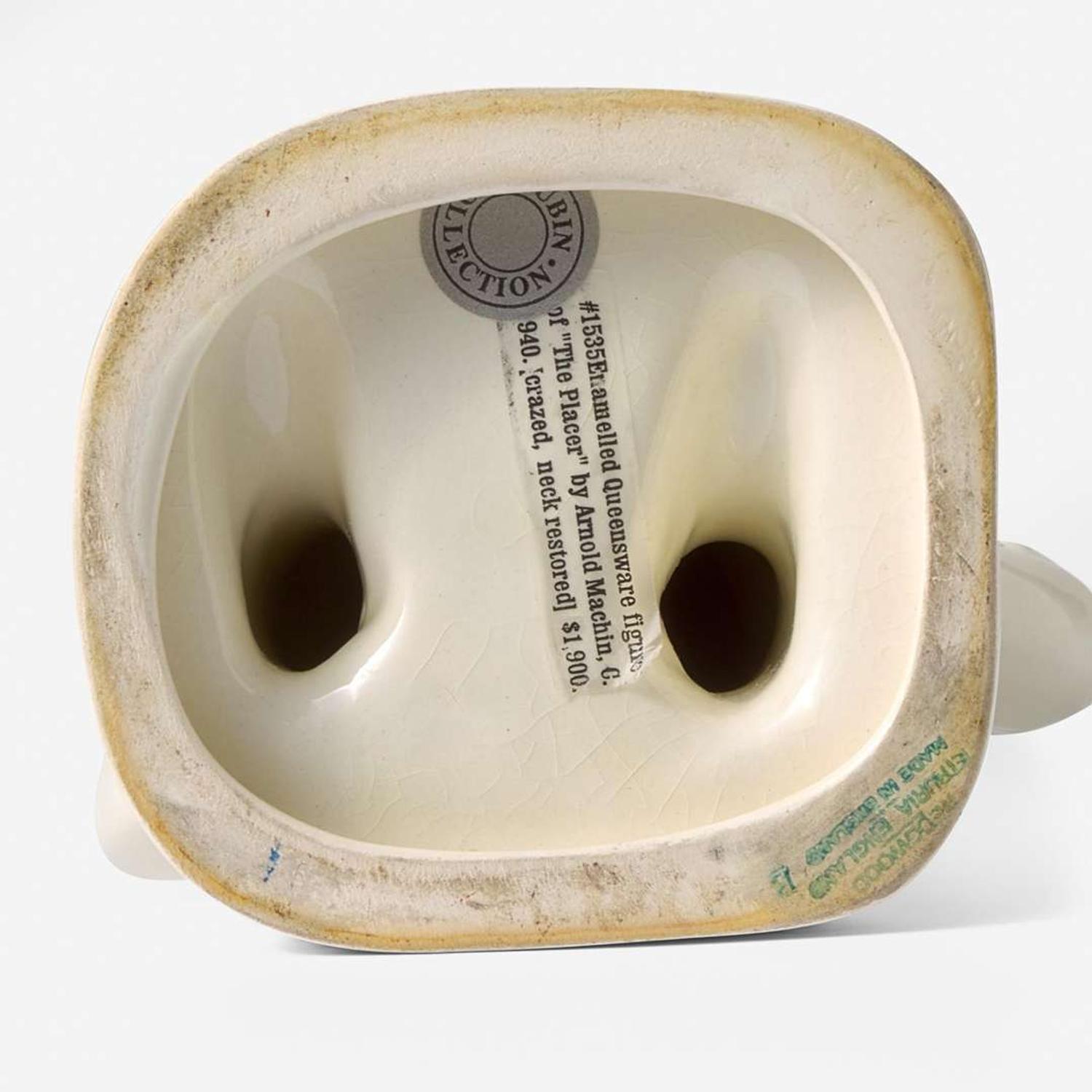 A Wedgwood Arnold Machin (1911-1999) Designed Queensware Figure "The Placer", UK, circa 1940