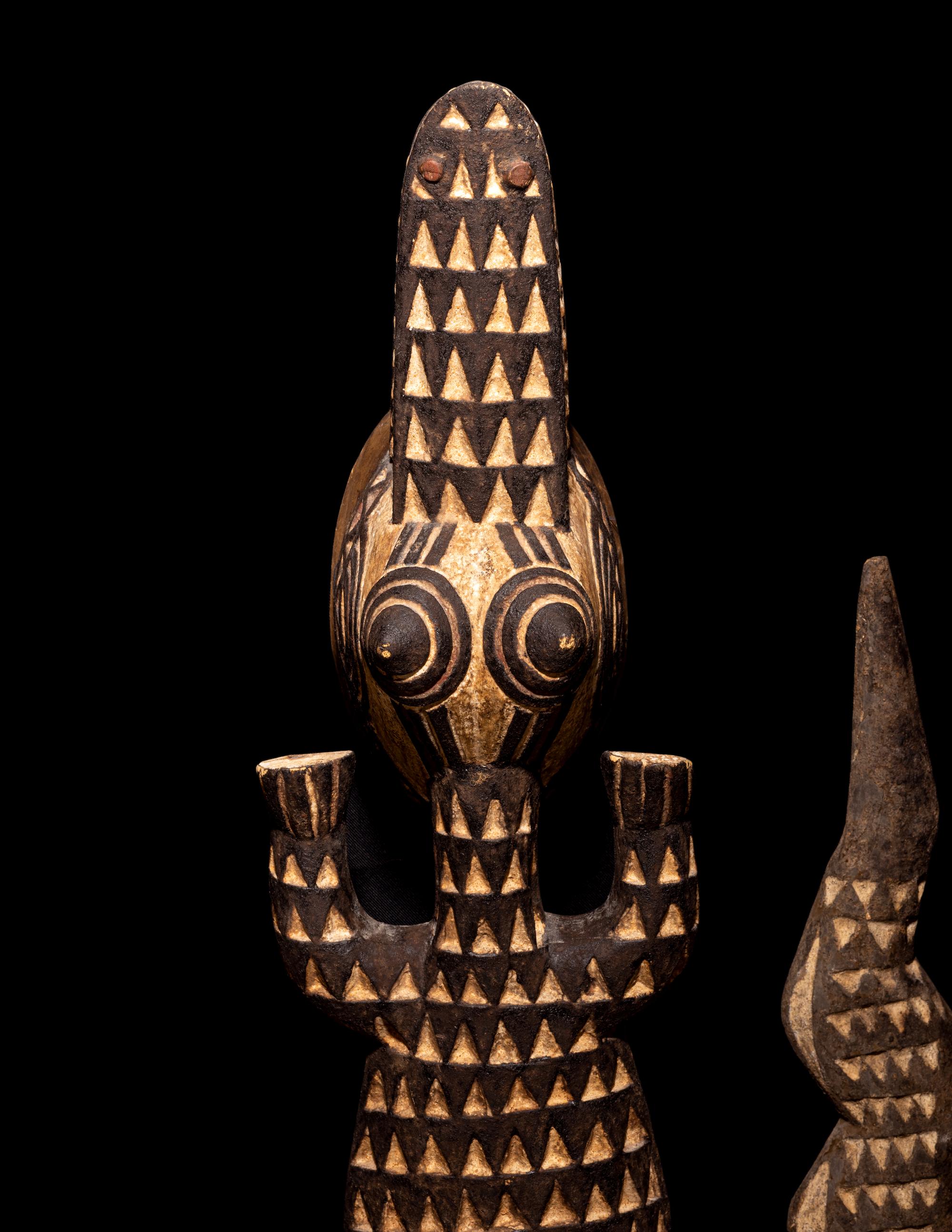 Four Mossi Wood Masks