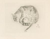 FOUJITA, TSUGOUHARA. 20 etchings from A Book of Cats. New York, 1930. One signed in pencil.