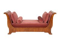 A Louis Philippe Figured Walnut Daybed