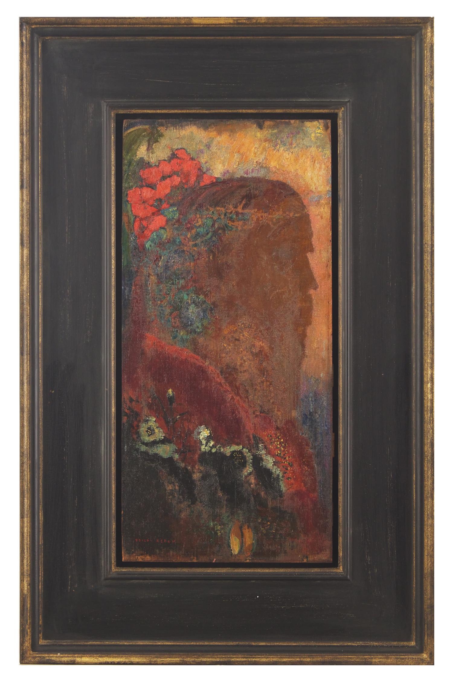 Profil d'Ombre Parmi les Fleurs, c. 1908-1914