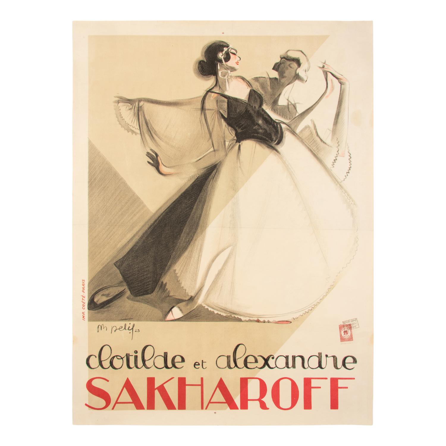 Clotilde et Alexandre Sakharoff Poster, 1923