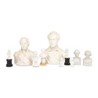 Ten Bisque Porcelain Portrait Busts