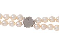 DOUBLE STRAND CULTURED PEARL NECKLACE