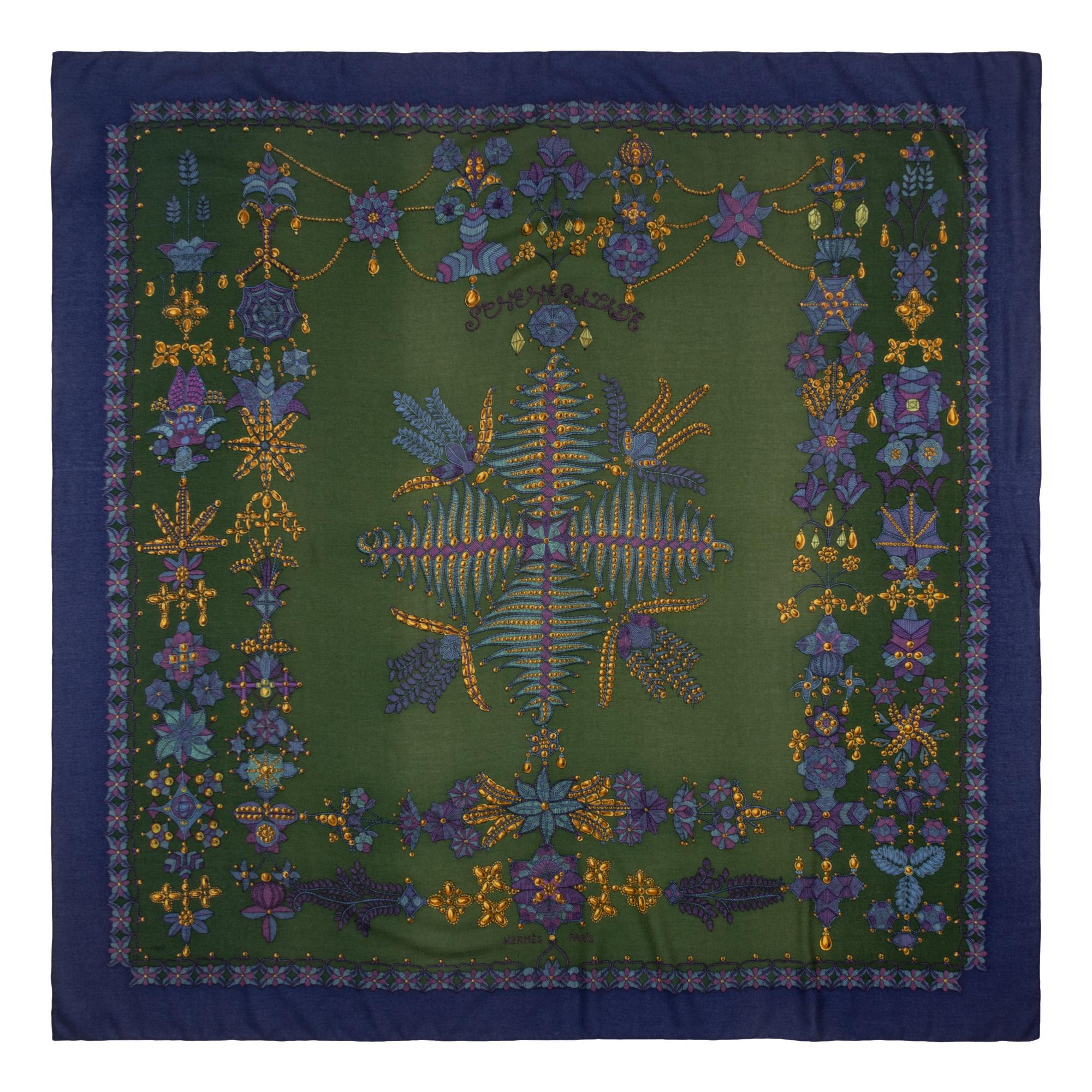 Hermès Cashmere-Silk Scarf 140