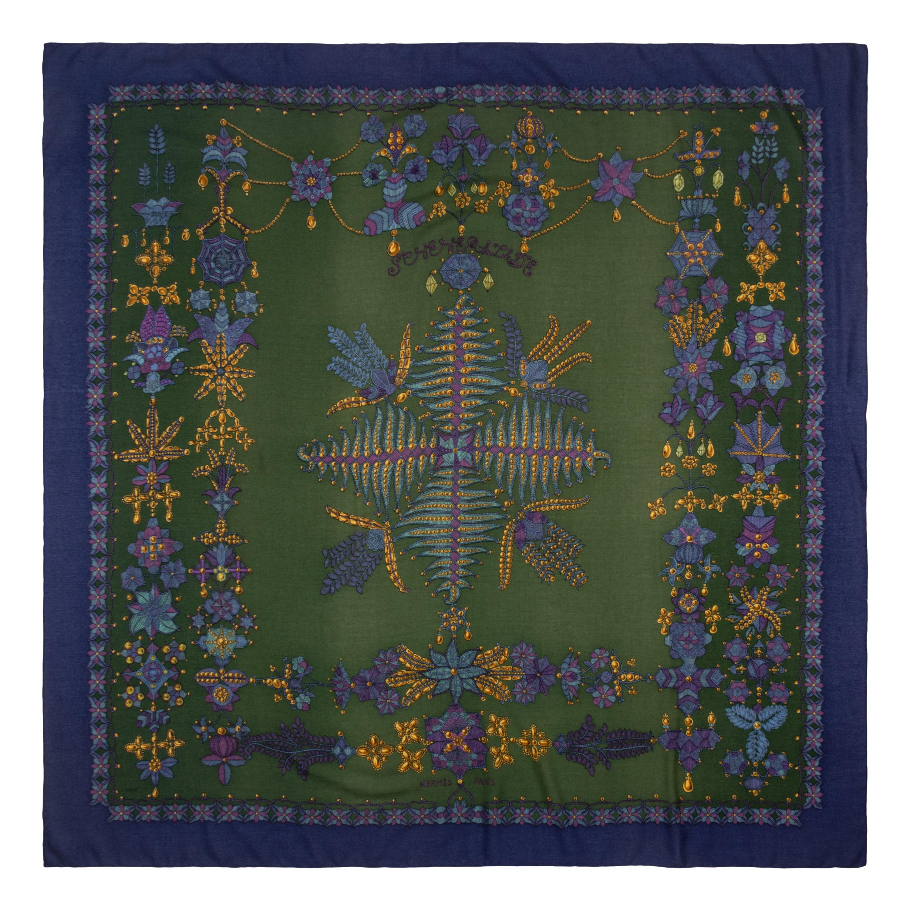 Hermès Cashmere-Silk Scarf 140