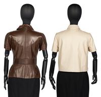 Two Designer Leather Shirts: Fendi & Burberry, 2000-10s