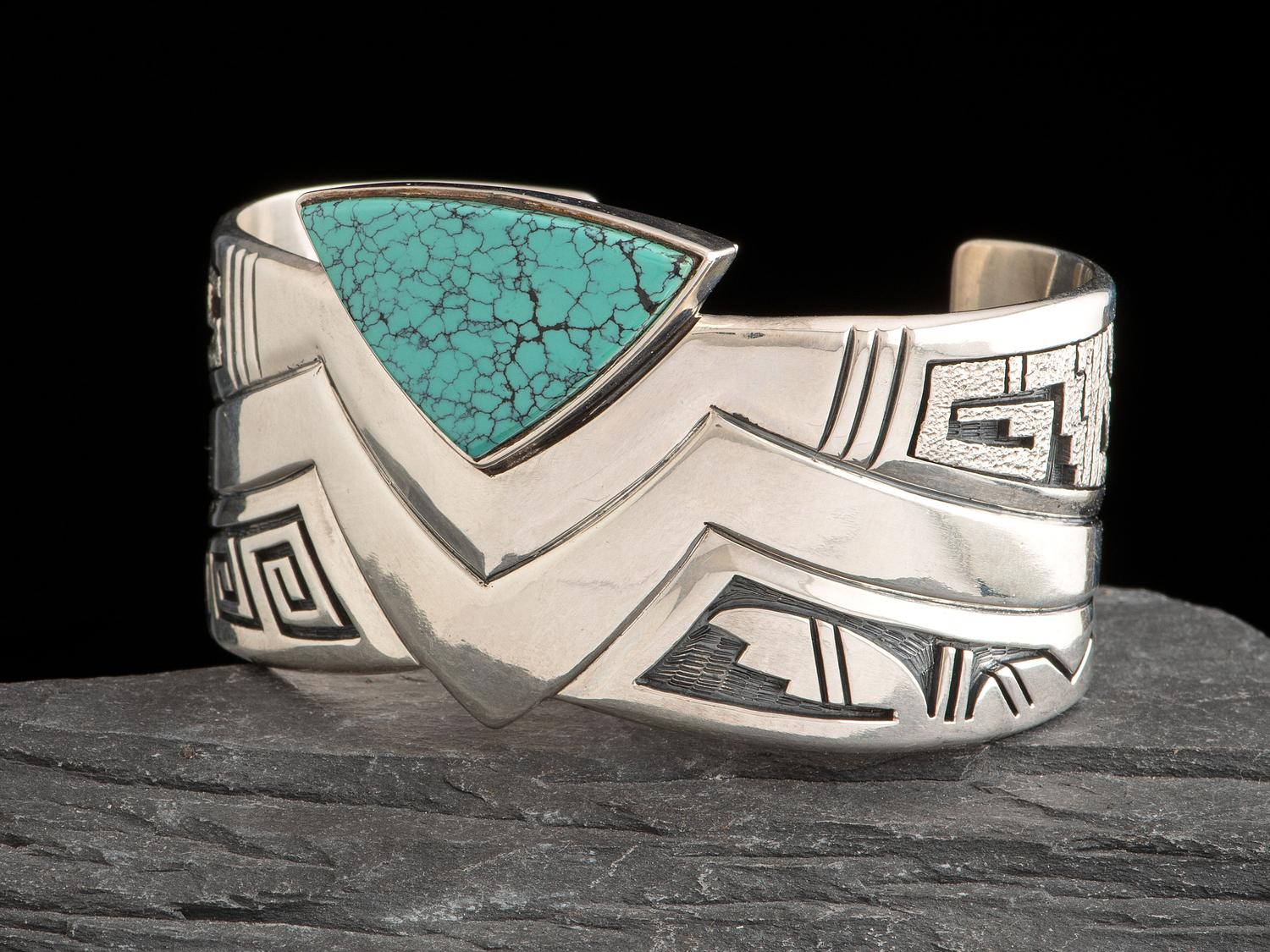Sterling Silver and Turquoise Cuff Bracelet