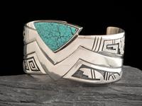 Sterling Silver and Turquoise Cuff Bracelet