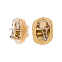 MARTHA O'BRIEN, YELLOW GOLD EARCLIPS