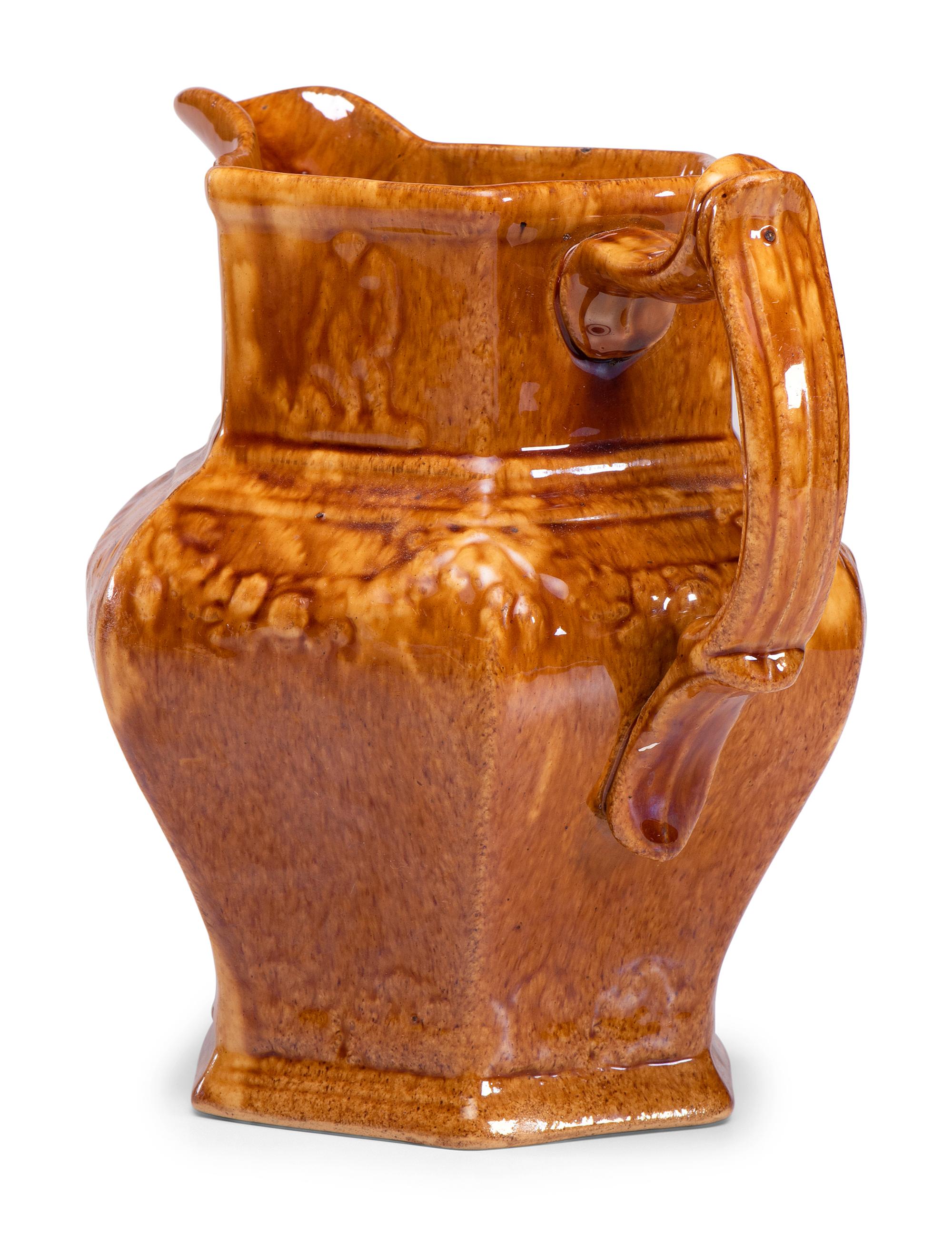 A Rare Molded Panel Pitcher by William Bromley
