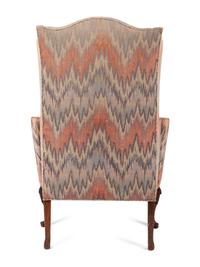 A Queen Anne Style Wingback Chair