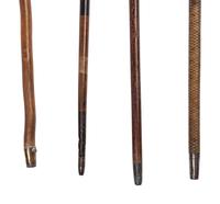 A Group of Eight Canes and Walking Sticks