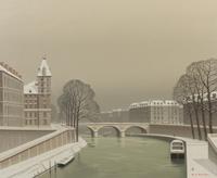 Pierre de Clausade, (French, 1910-1976), Naige au Quais des orfevres, 1971