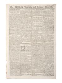 [REVOLUTIONARY WAR]. Middlesex Journal. No. 952. London, England: W. Griffin, 4 May 1775.