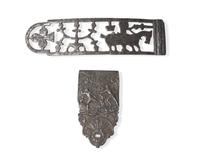 Two Wrought Iron Belt Clasps, French and Other, 17th / 18th Century
