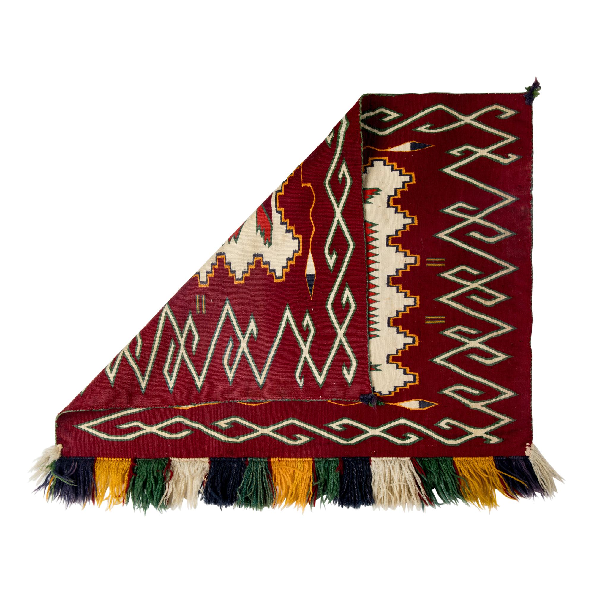 Navajo Germantown Sunday Saddle Blanket [Rug]