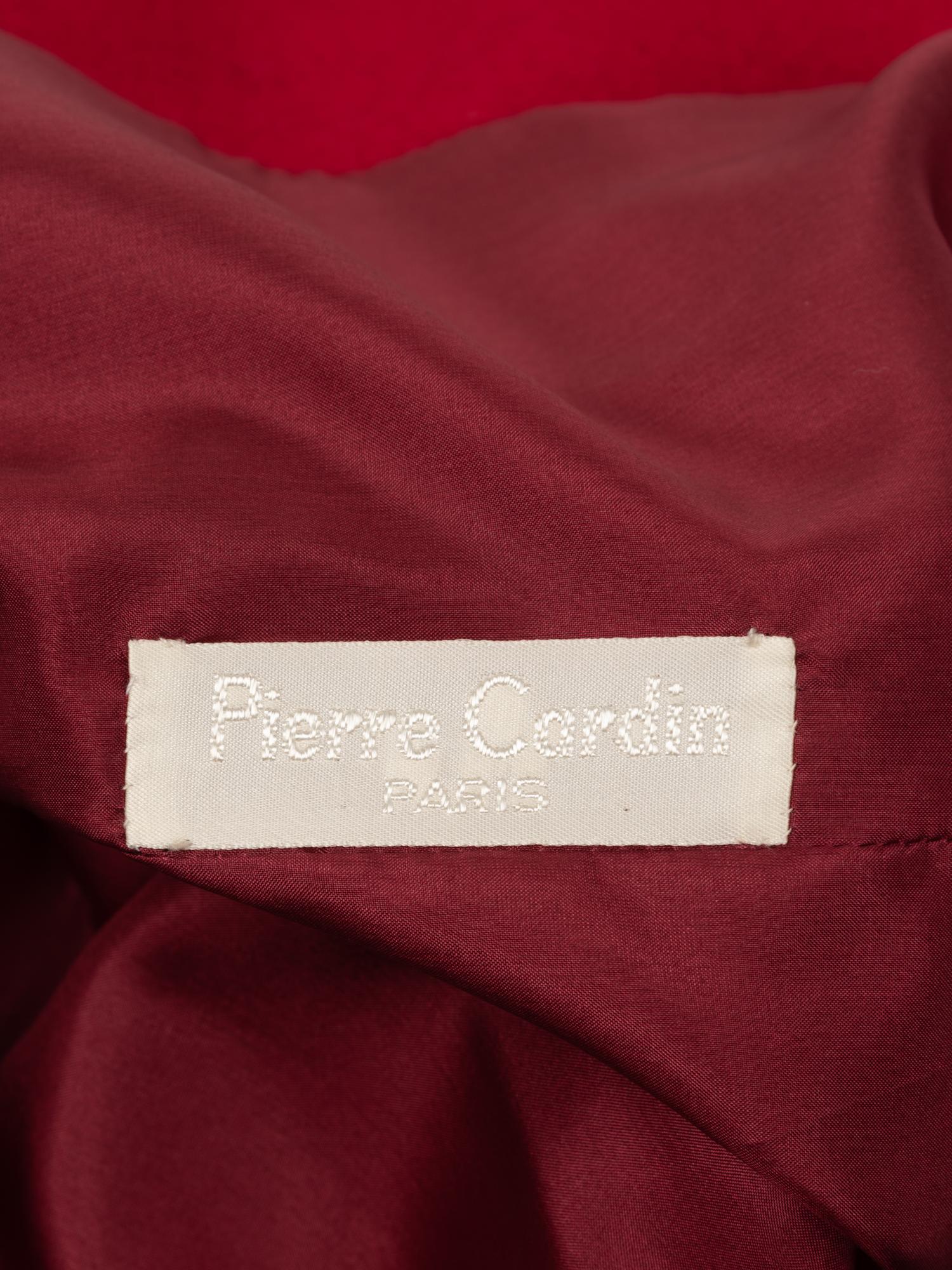 Pierre Cardin Haute Couture Draped Back Panel Coat, Fall/Winter 1980