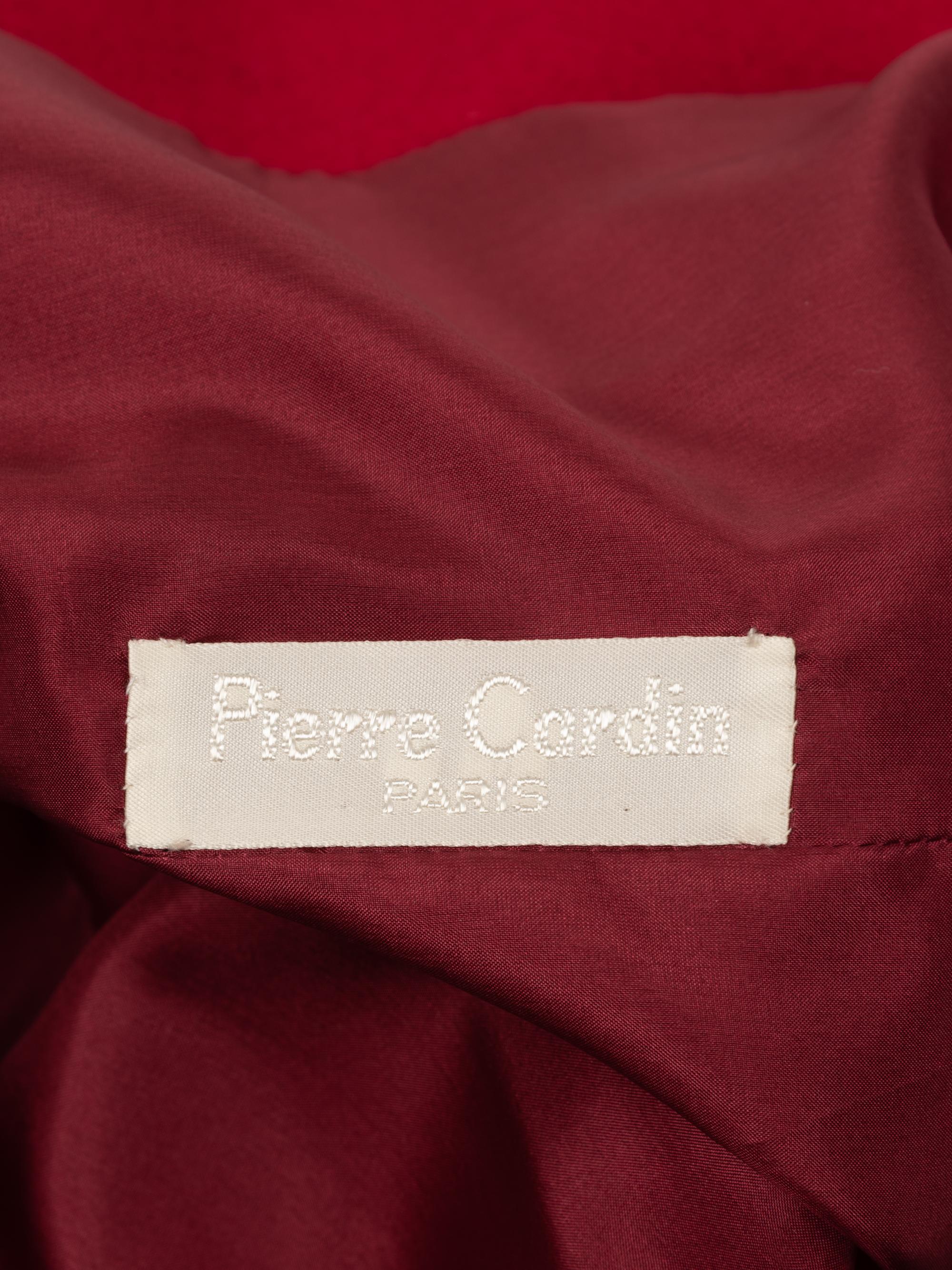 Pierre Cardin Haute Couture Draped Back Panel Coat, Fall/Winter 1980