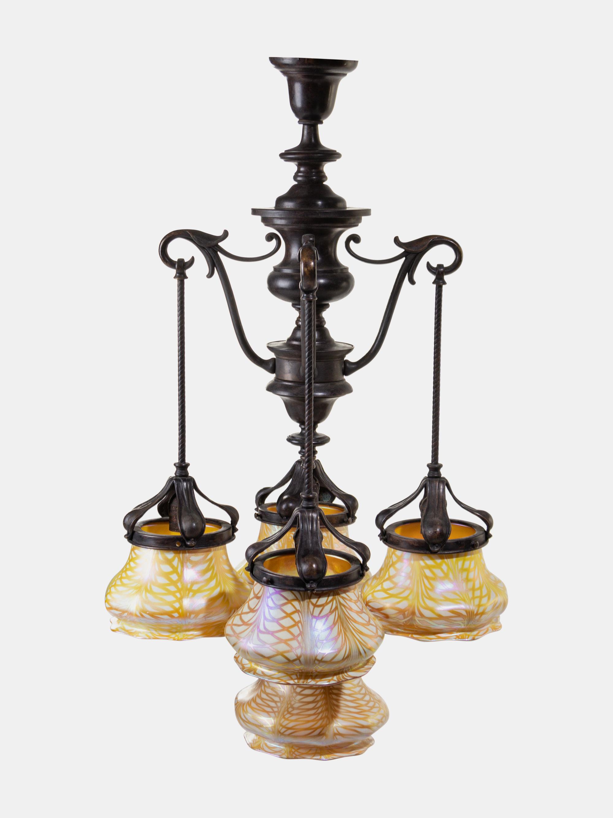 Five-Light Ceiling Fixture