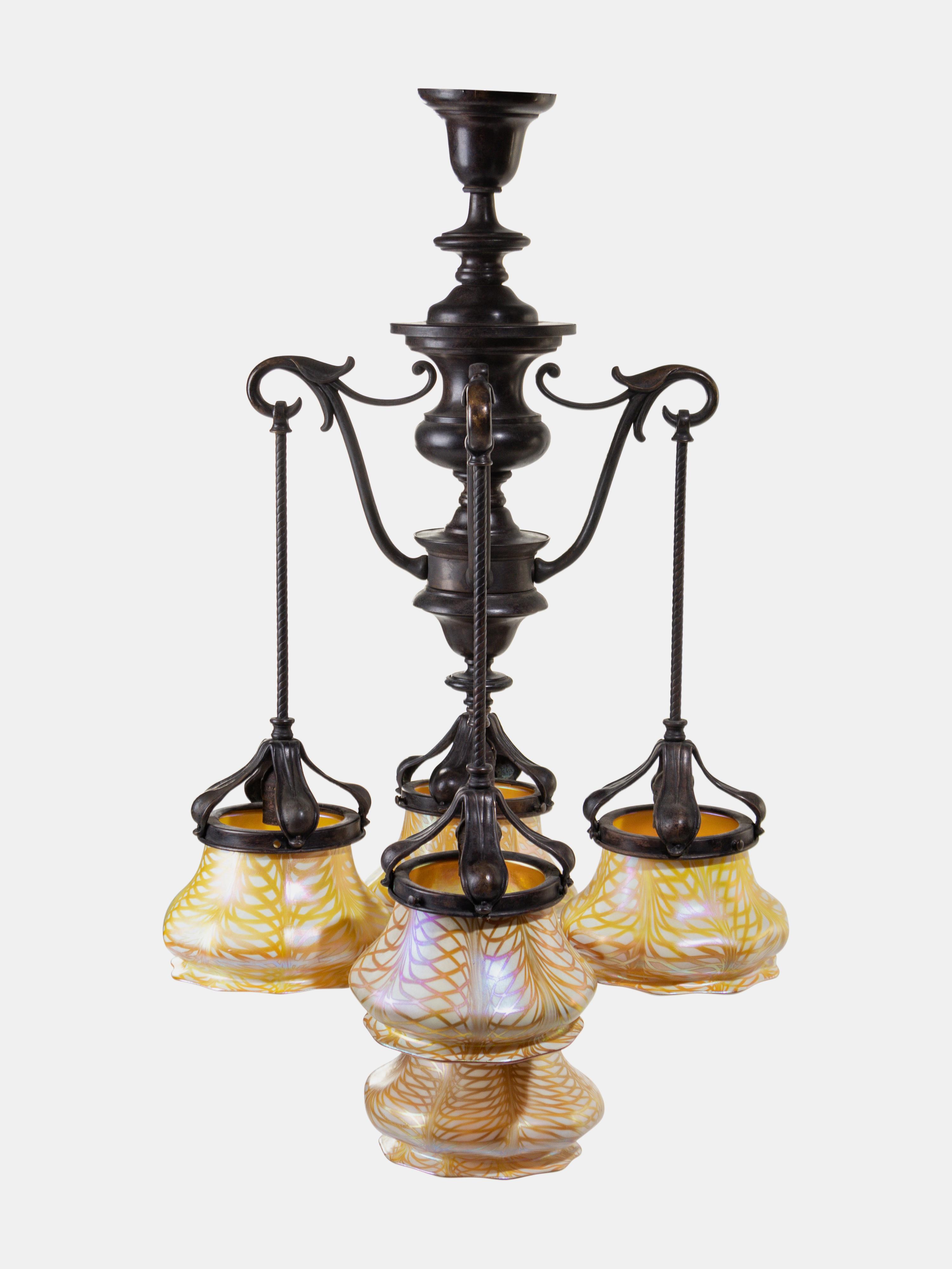 Five-Light Ceiling Fixture