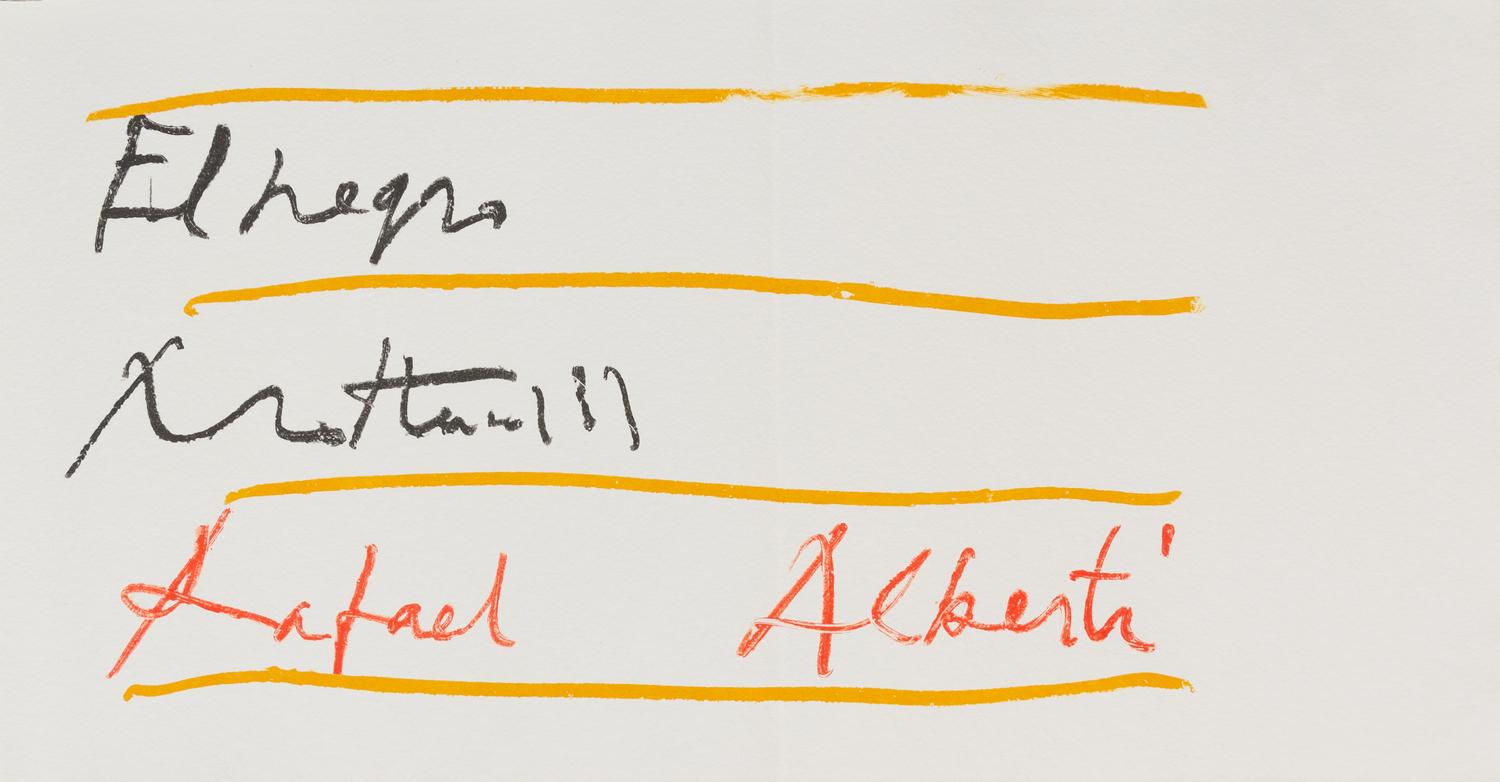 Robert Mortherwell, (American, 1915-1991), El Negro, 1983 (Book comprising 19 lithographs illuminating the poem El Negro Motherwell by