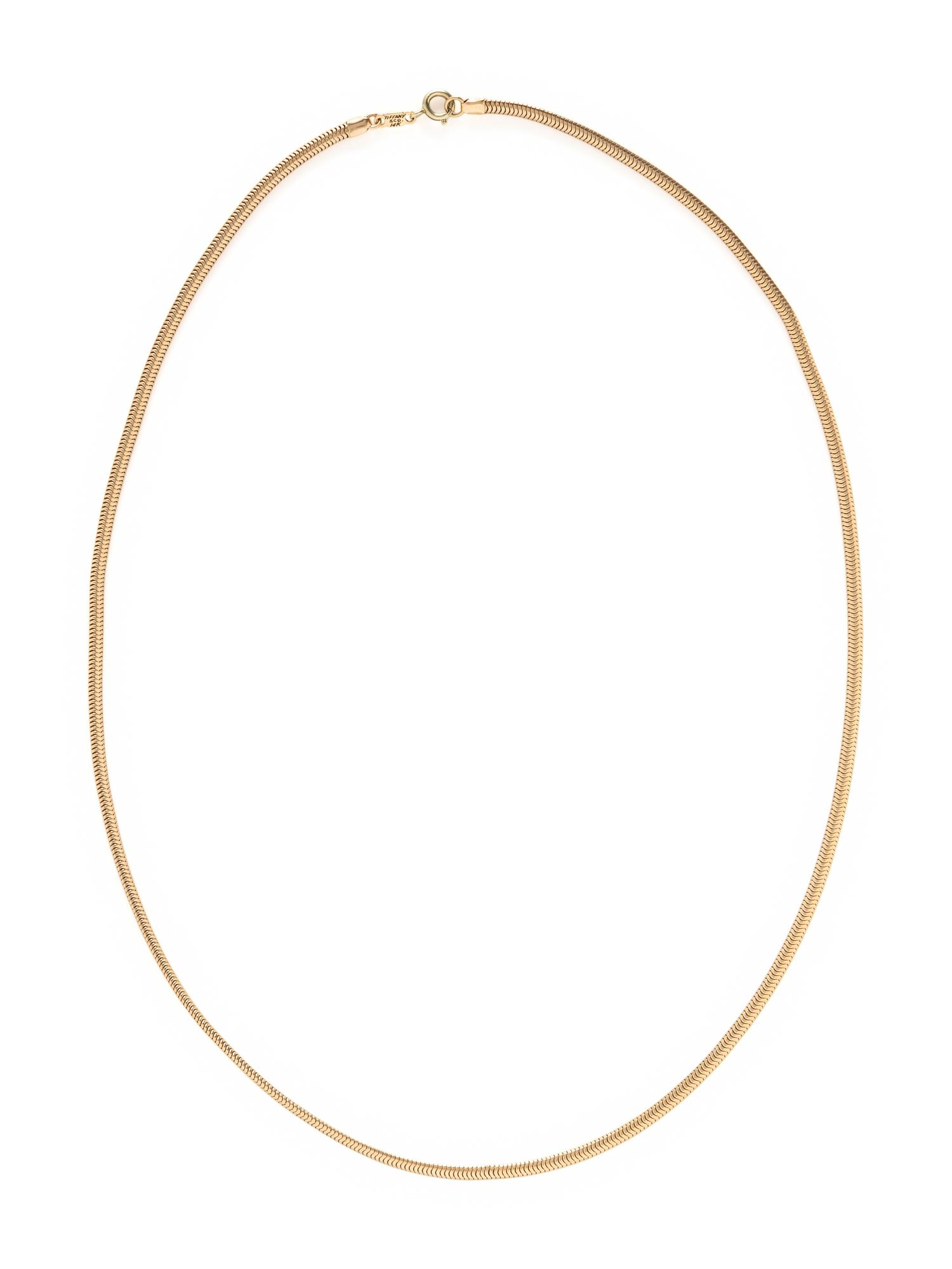 TIFFANY & CO., YELLOW GOLD NECKLACE