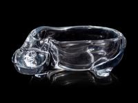 Three Glass Paperweights and a Dish