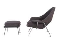 A Mid-Century Modern Womb Chair and Ottoman