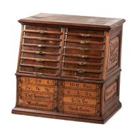A Leonard Silk Co. Spool Cabinet
