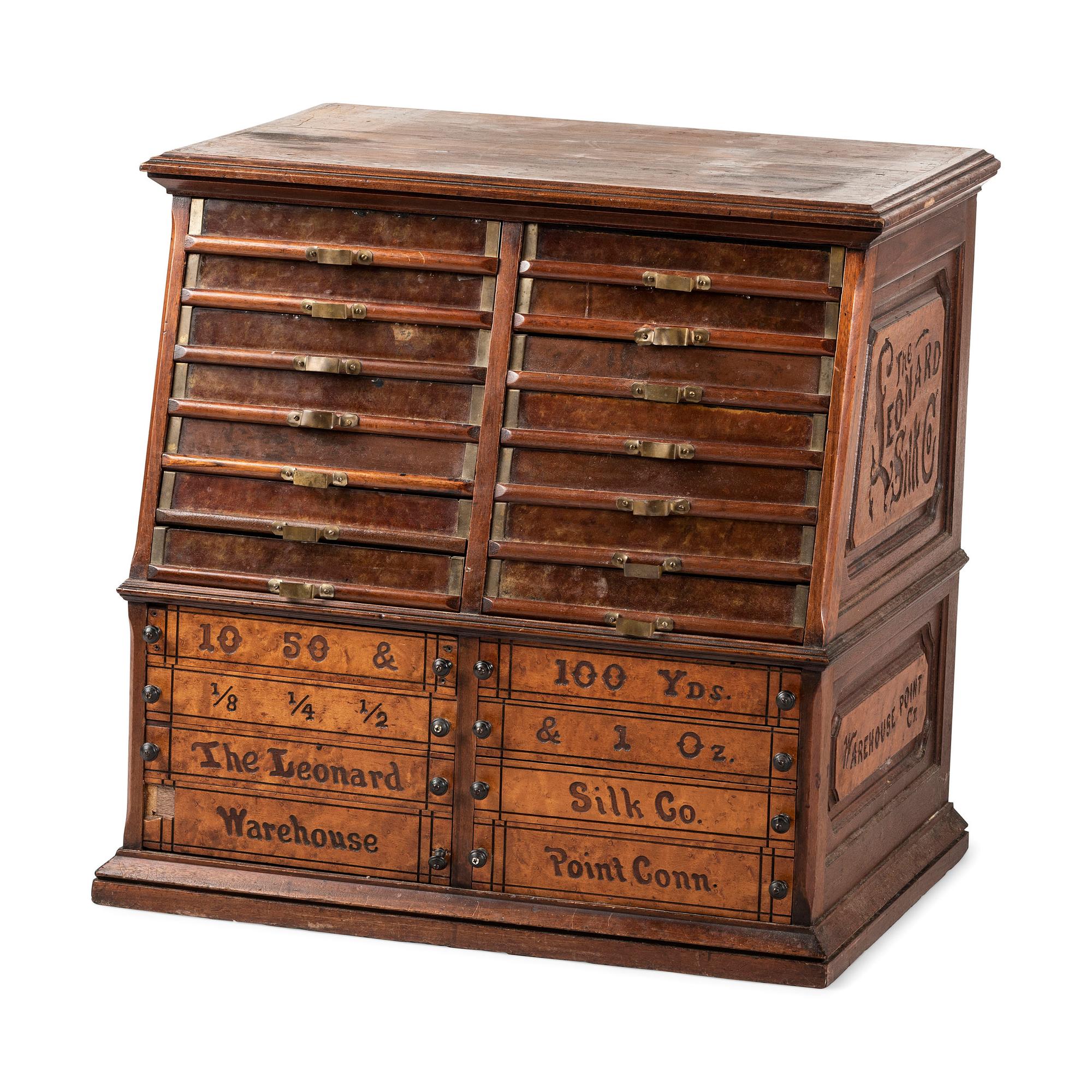 A Leonard Silk Co. Spool Cabinet