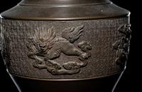 Two Japanese Bronze Vases