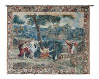 A Fine Brussels Tapestry Depicting a Mythological Scene of the Goddess Diana and Acteon — LATE 17TH CENTURY