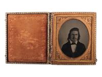 [WESTERN AMERICANA]. A group of 2 sixth plate ambrotypes of possible Texan/Mexican subjects.