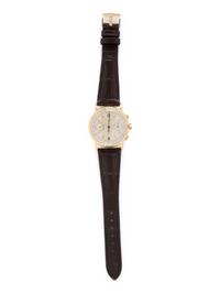 PATEK PHILIPPE, AN 18K YELLOW GOLD CHRONOGRAPH WATCH, EXTRACT FROM THE ARCHIVES & PATEK SERVICE PAPERWORK
